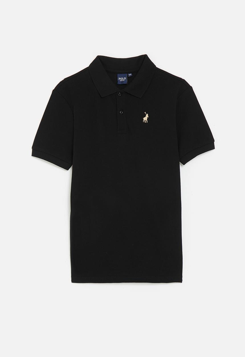 POLO - Boys preston ss golfer - black