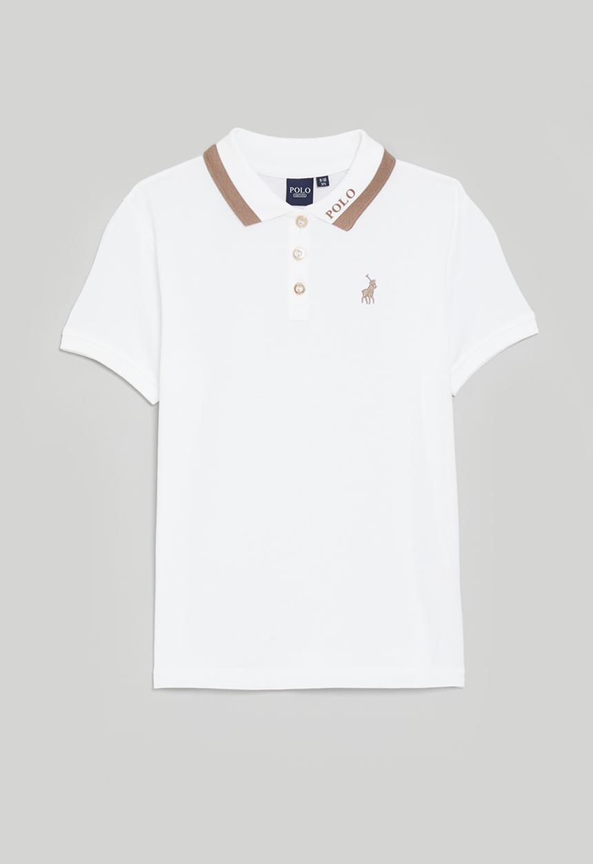 POLO - Girls ashleigh fashion golfer - white
