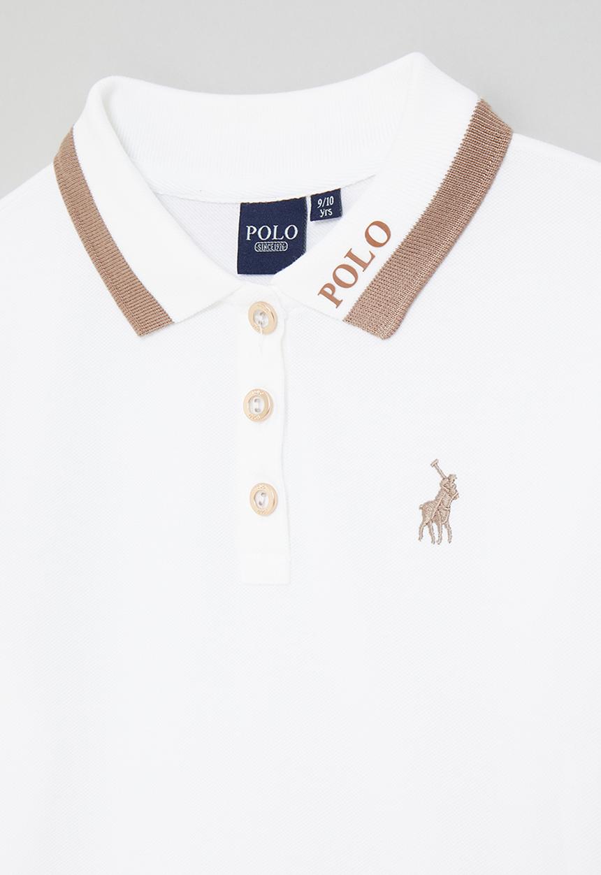 POLO - Girls ashleigh fashion golfer - white