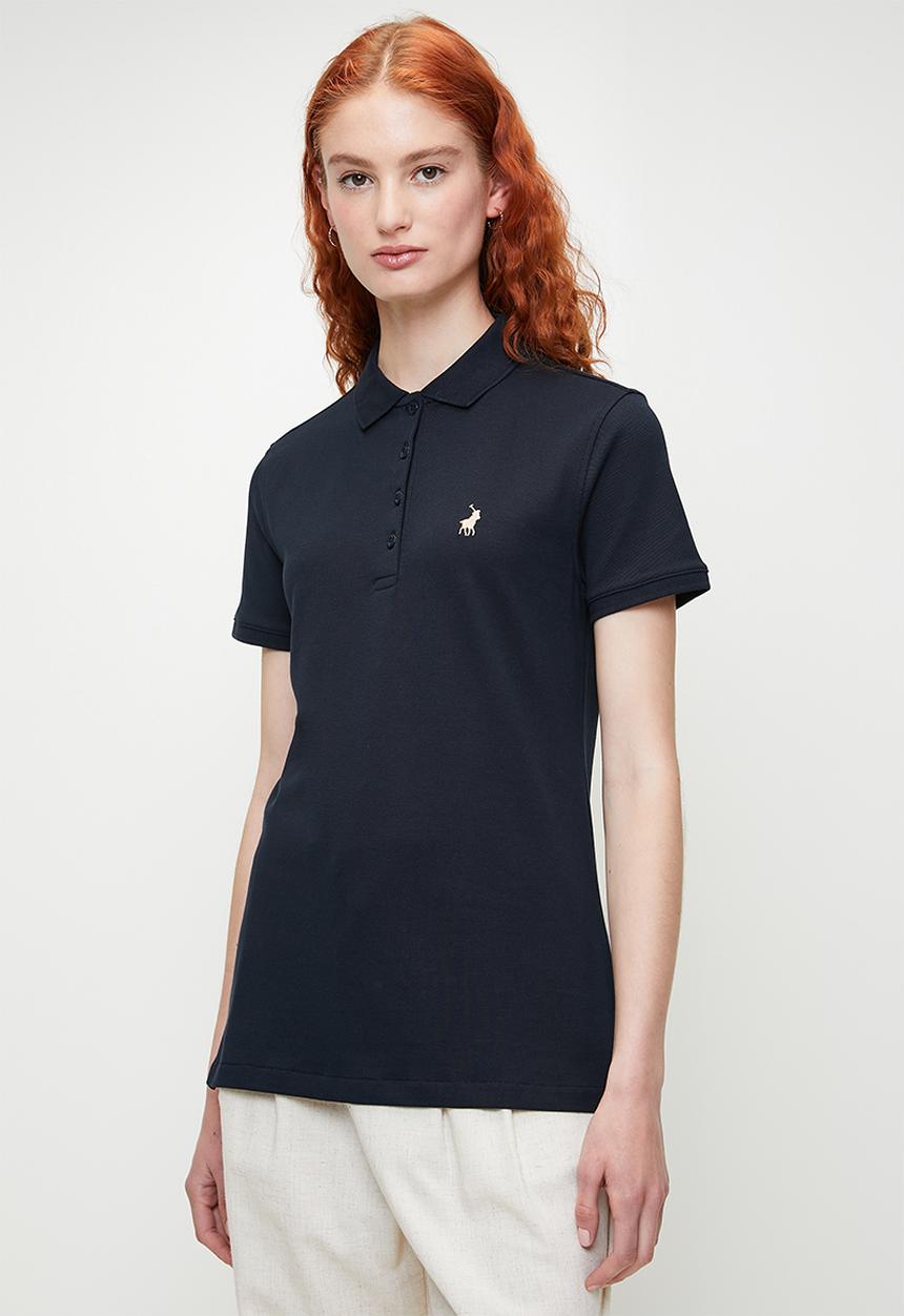 POLO - Margot short sleeve golfer - navy