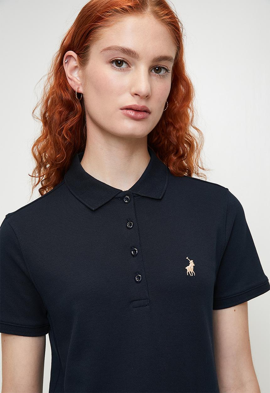 POLO - Margot short sleeve golfer - navy