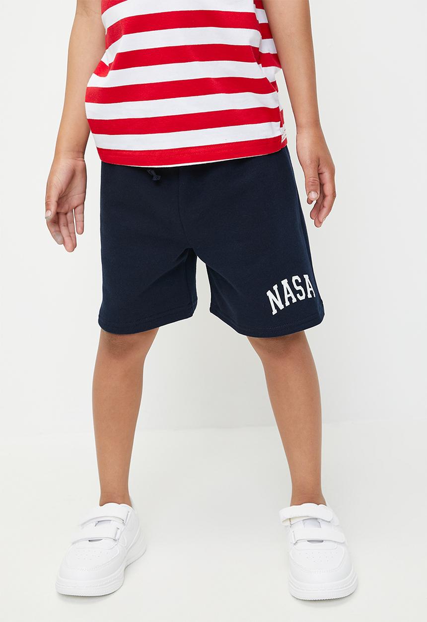 Pop Candy - Nasa shorts - navy blue & white