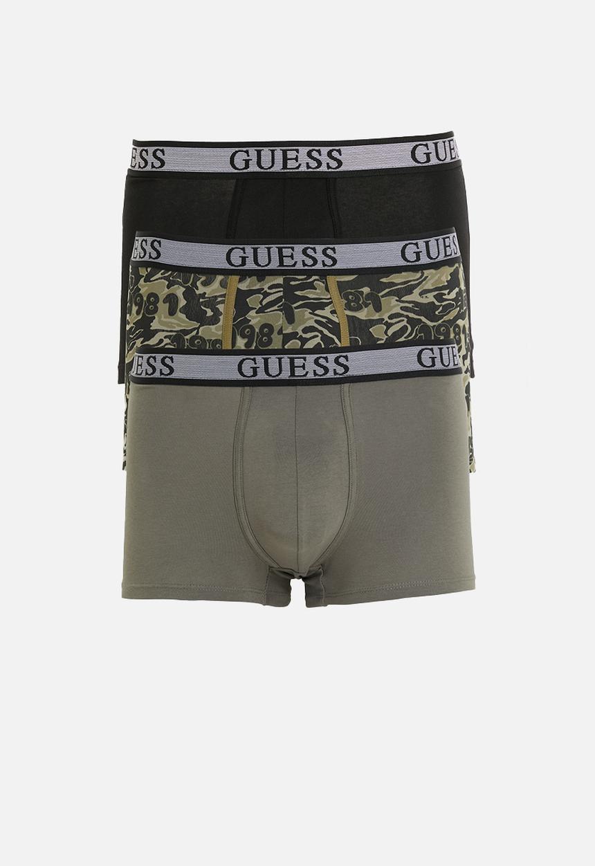 GUESS - Joe Boxer Trunk 3 Pack - Green Camou 81
