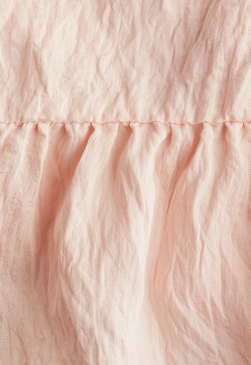 H&M - Bow-detail peplum top - pink