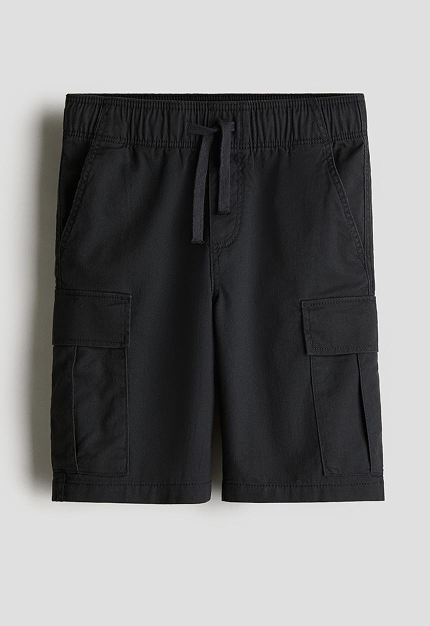 H&M - Cargo twill shorts - black