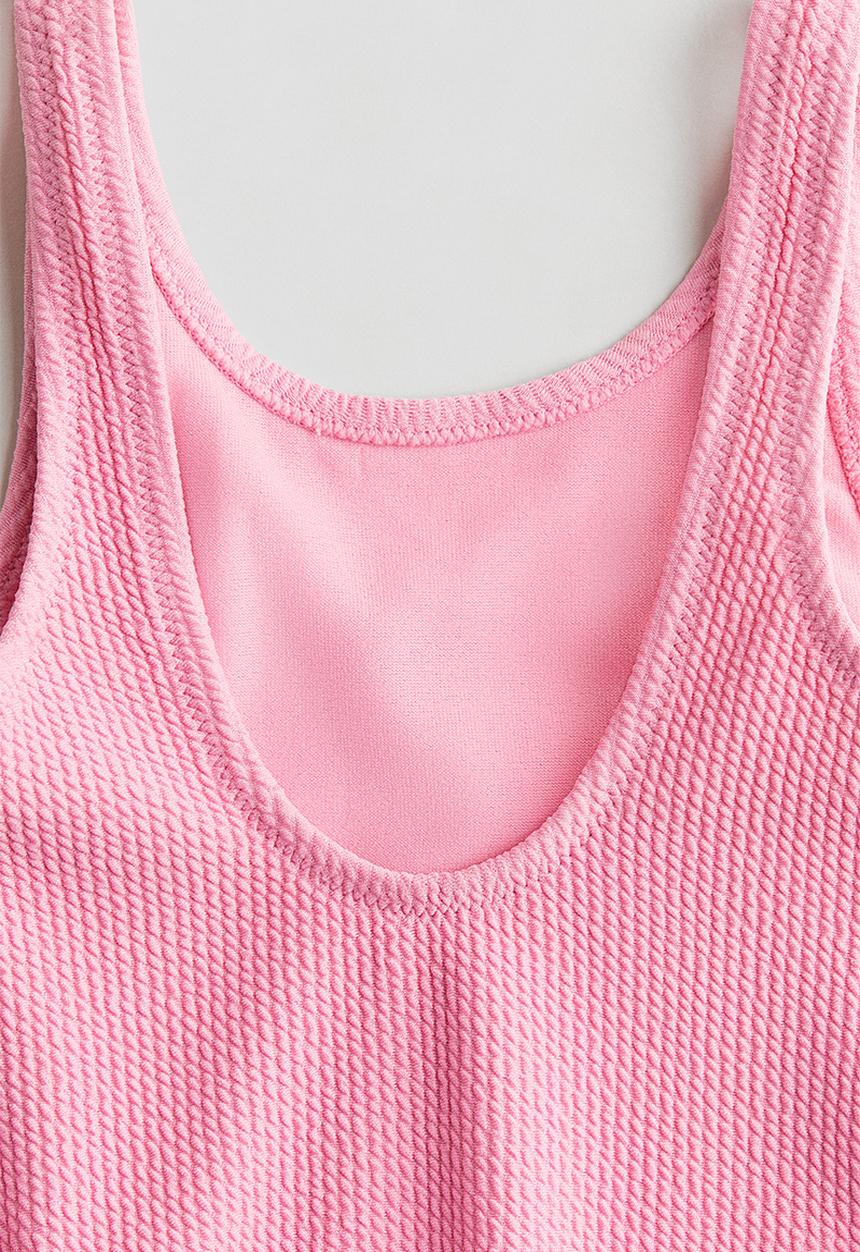 H&M - Textured swimsuit - pink