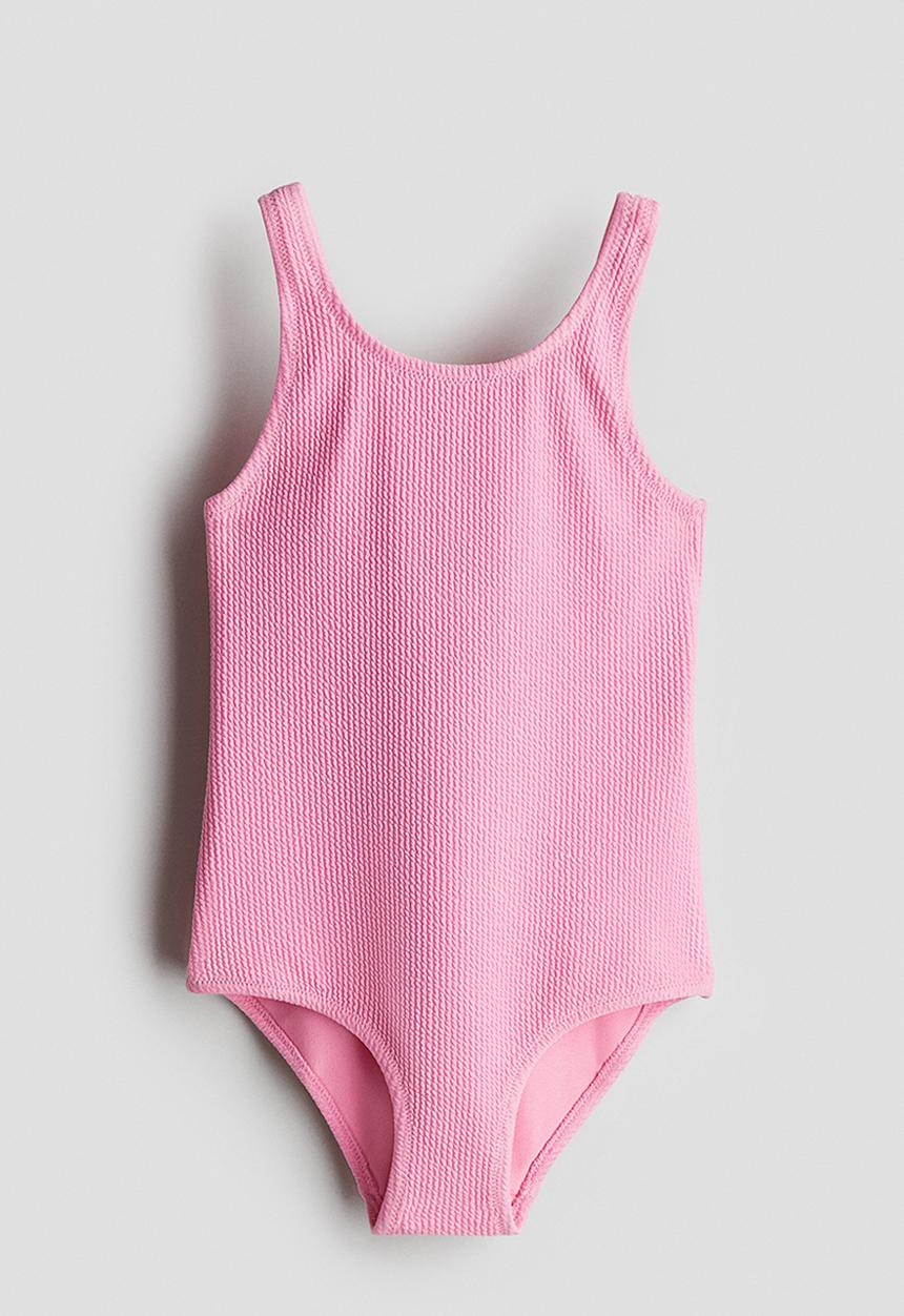 H&M - Textured swimsuit - pink