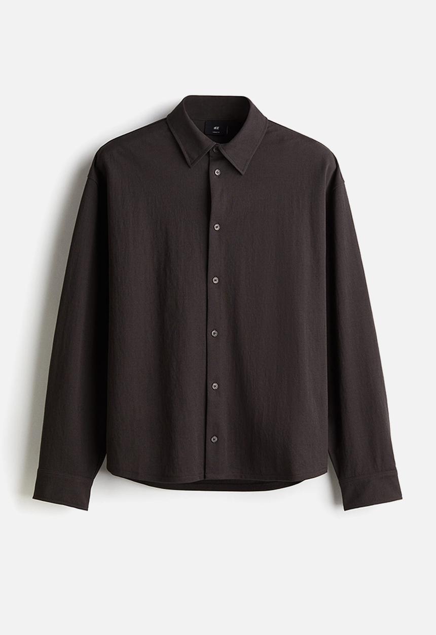 H&M - Loose fit shirt - dark brown