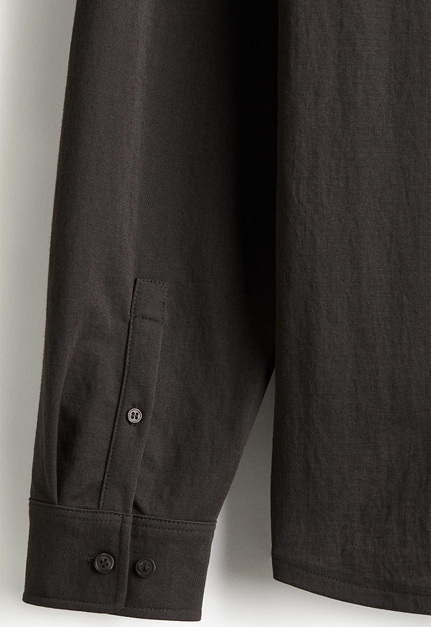 H&M - Loose fit shirt - dark brown