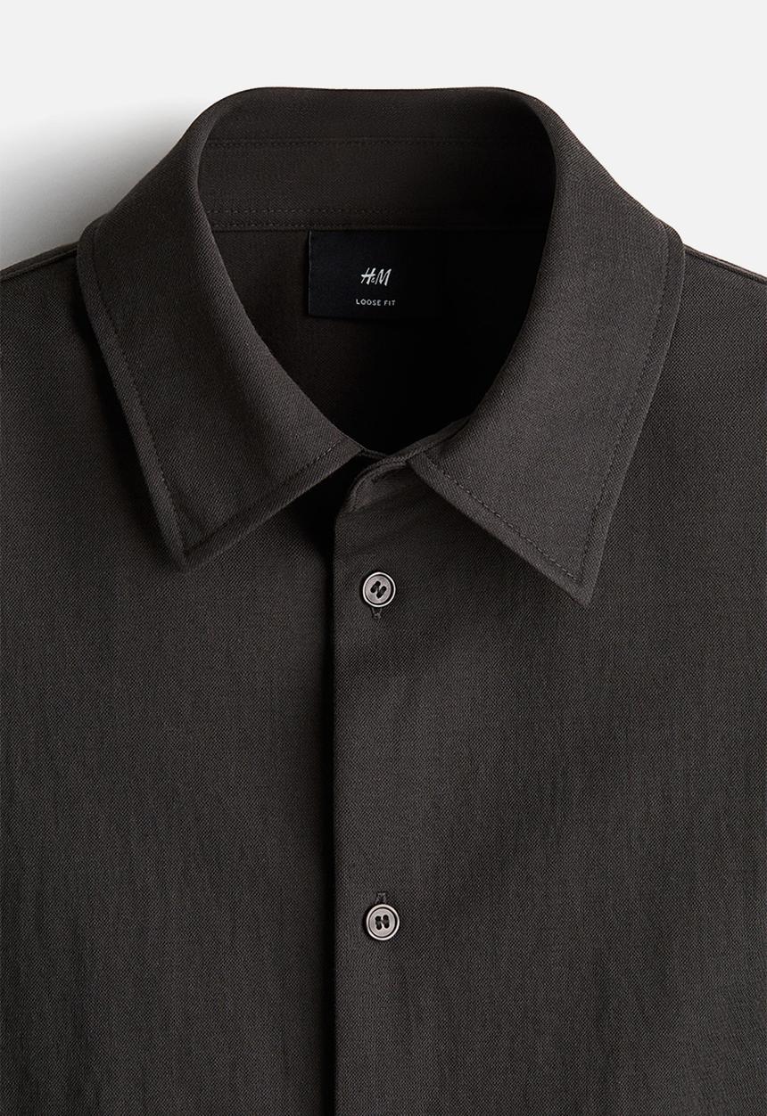 H&M - Loose fit shirt - dark brown
