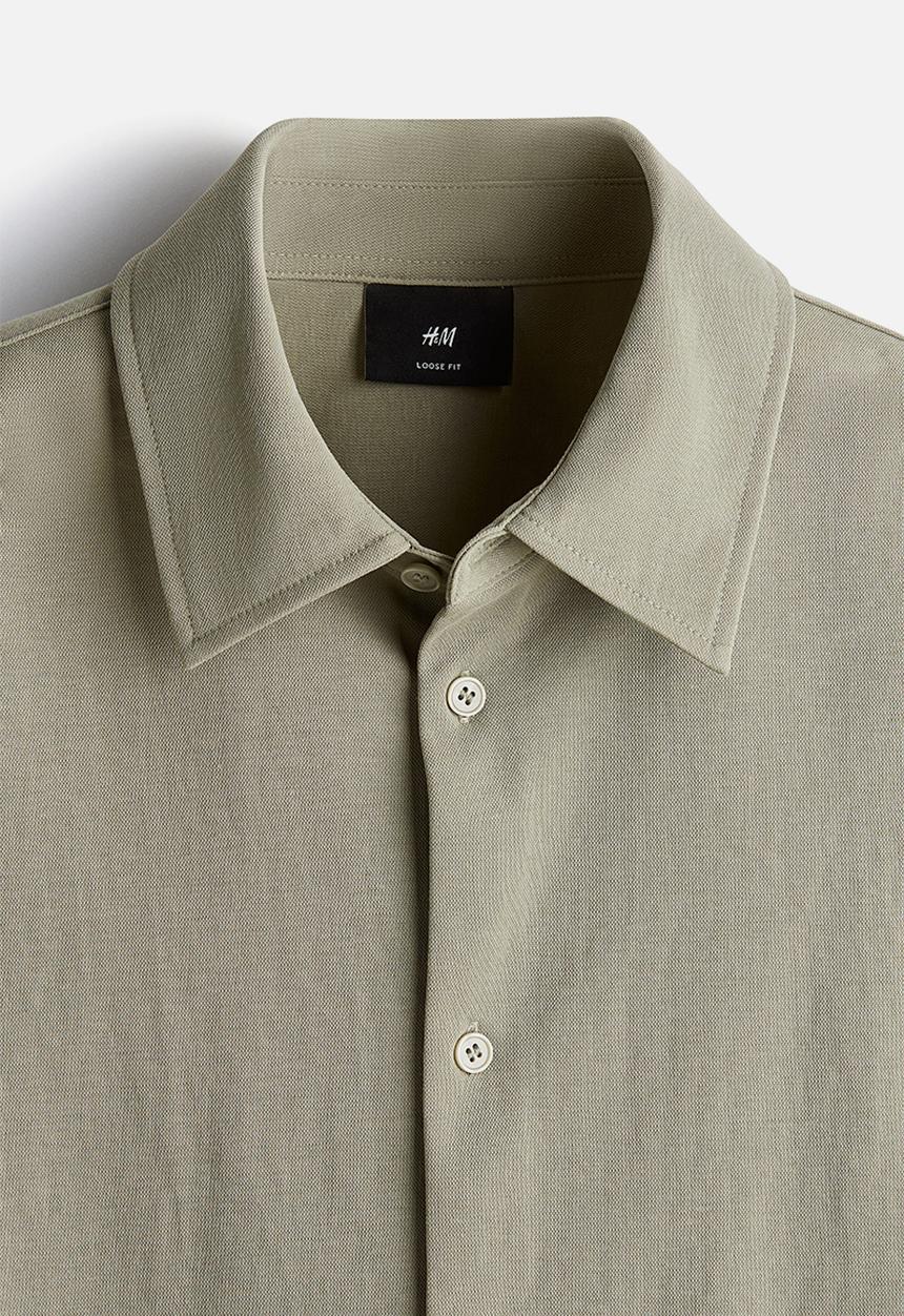 H&M - Loose fit shirt - sage green