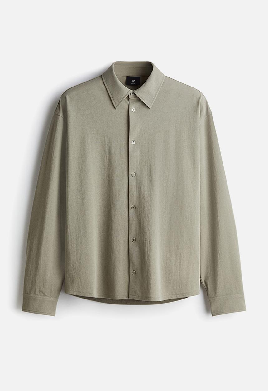 H&M - Loose fit shirt - sage green