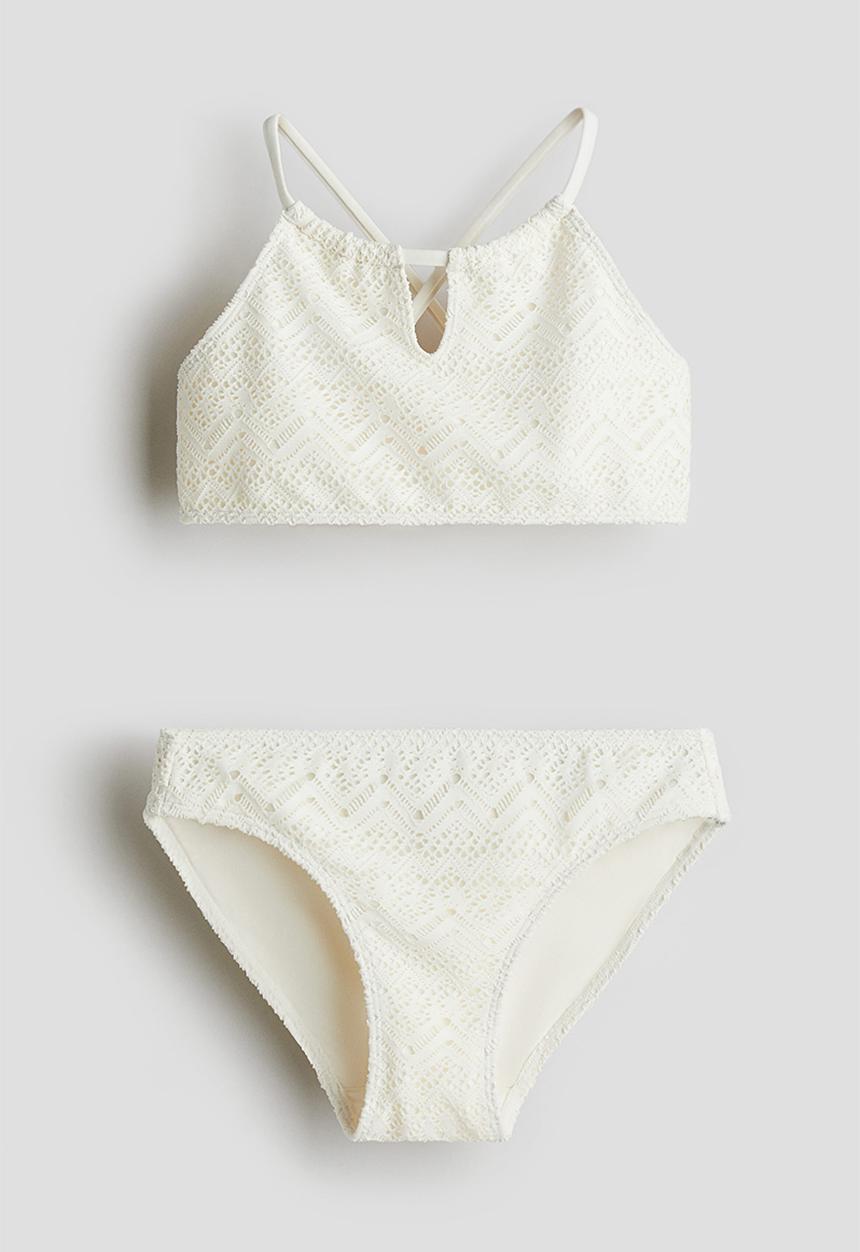 H&M - Crocheted-look bikini - white