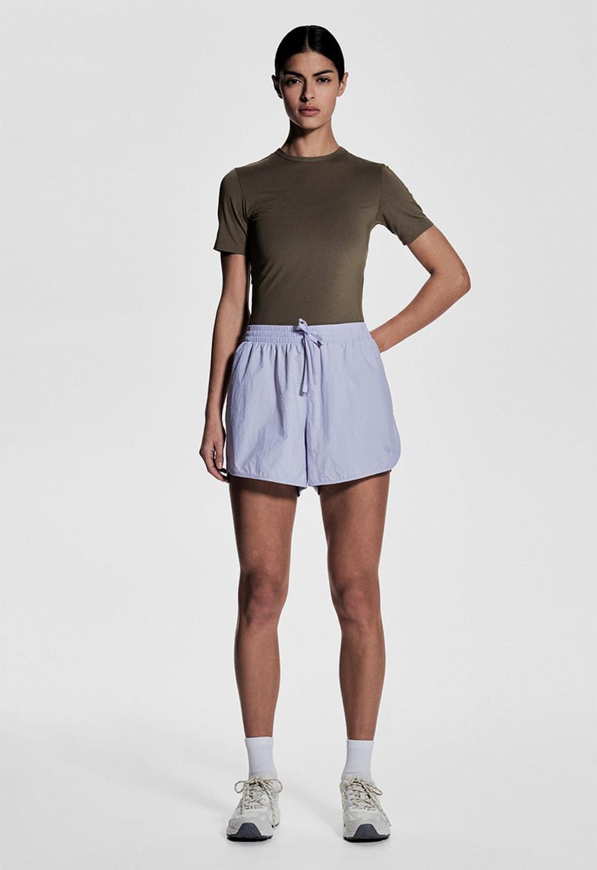 H&M - Cropped sports top with drymove™ - dark beige