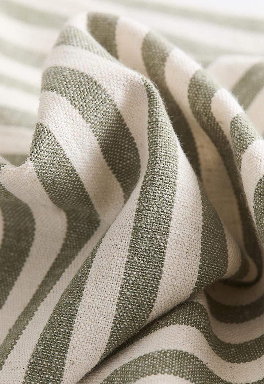 H&M - 4-Pack cotton napkins - green/cream striped