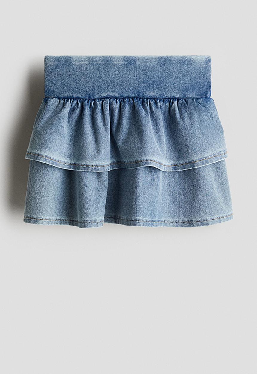 H&M - Denim-look skirt - denim blue