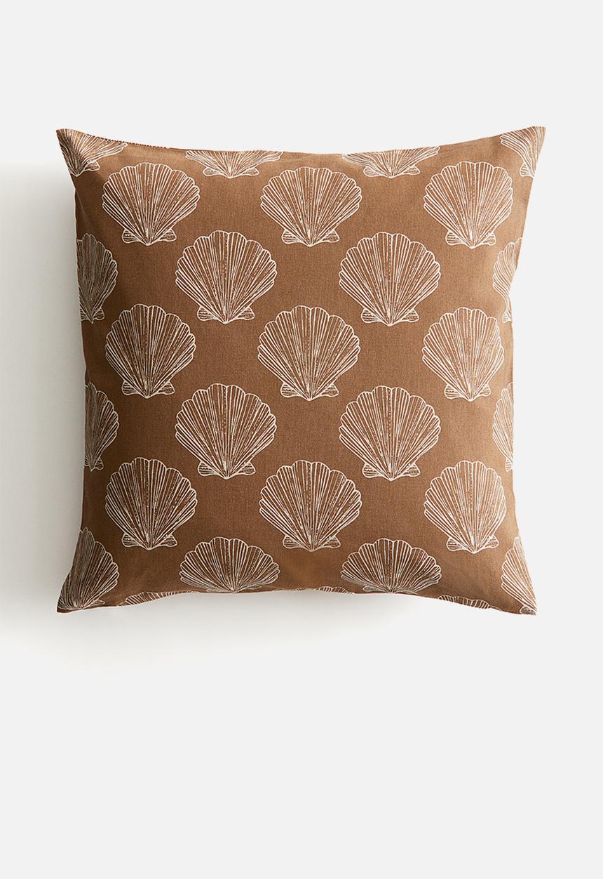 H&M - Patterned cushion cover - light brown/patterned 
