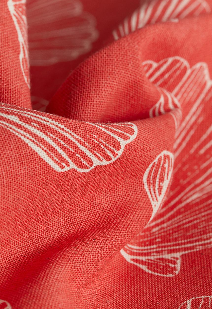 H&M - Patterned cushion cover - coral pink/patterned