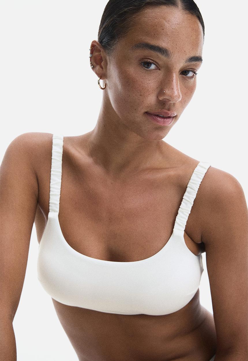 H&M - Padded bikini top - white