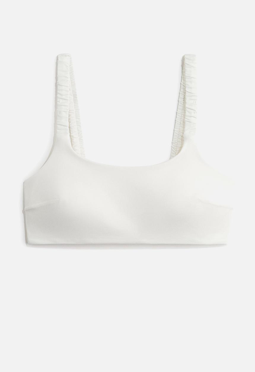 H&M - Padded bikini top - white