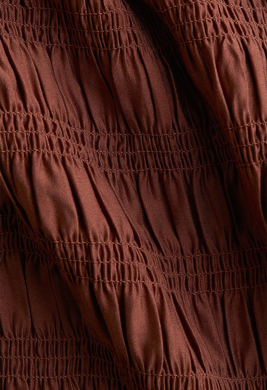 H&M - Smocked top - brown