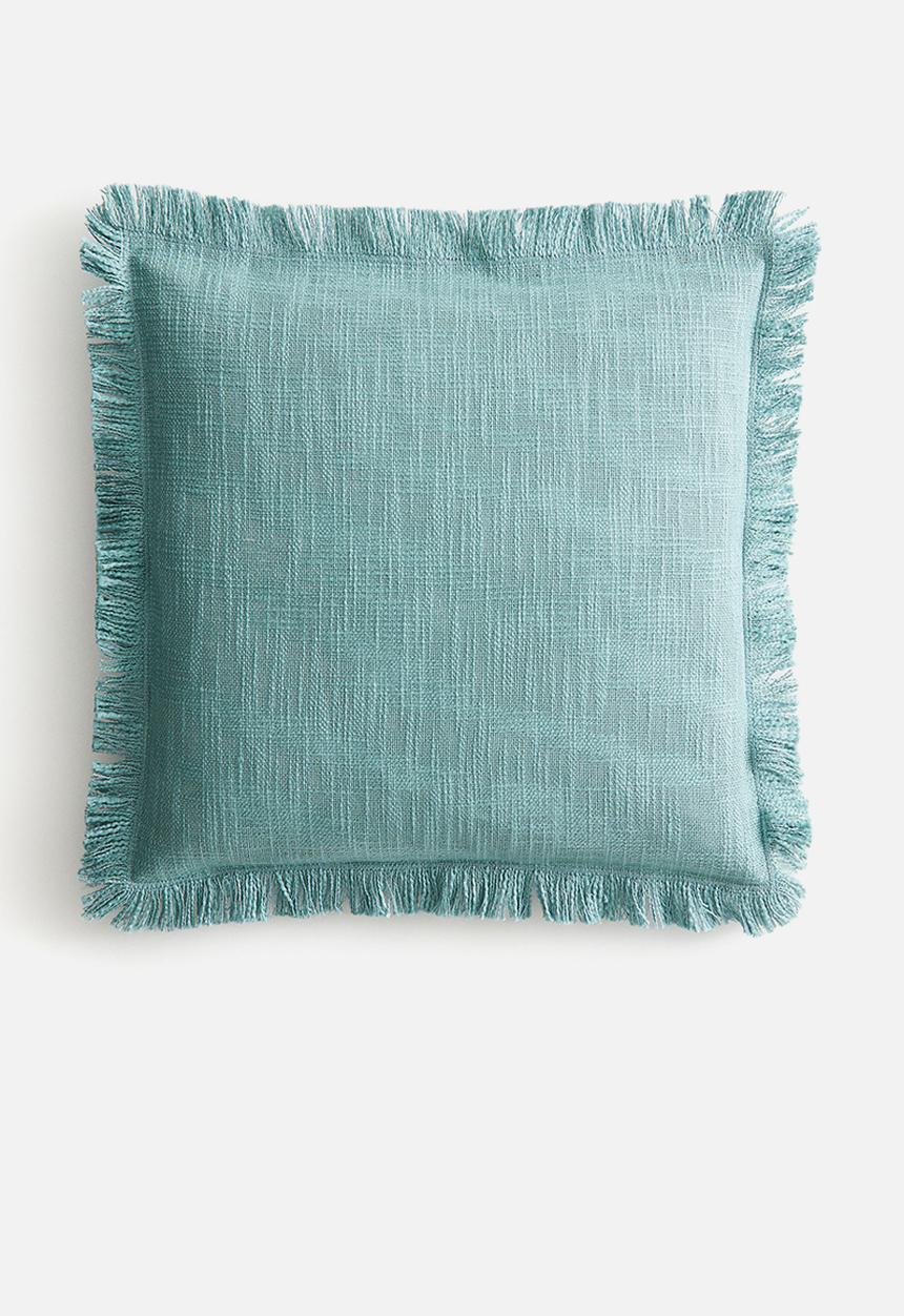 H&M - Slub weave cushion cover - turquoise