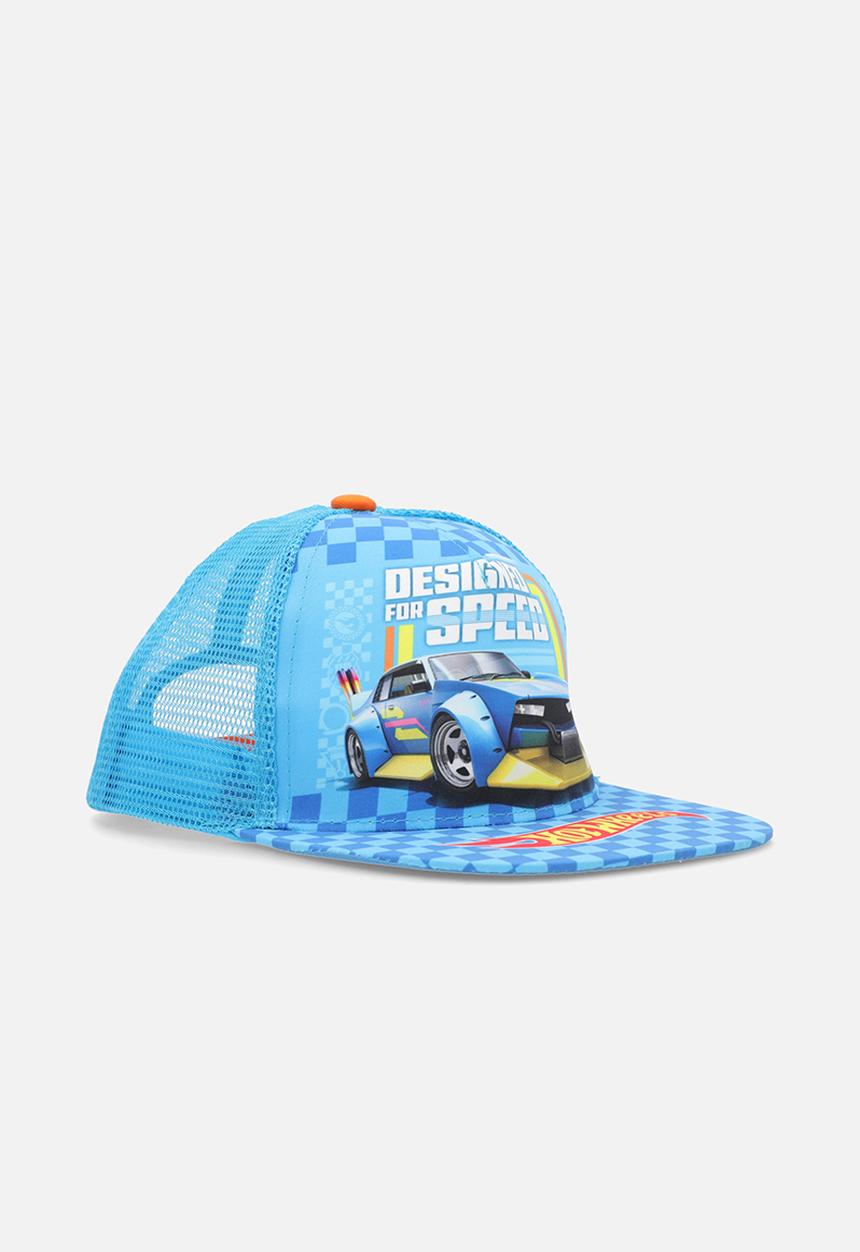 Pop Candy - Hot Wheels trucker cap - sky blue/multi