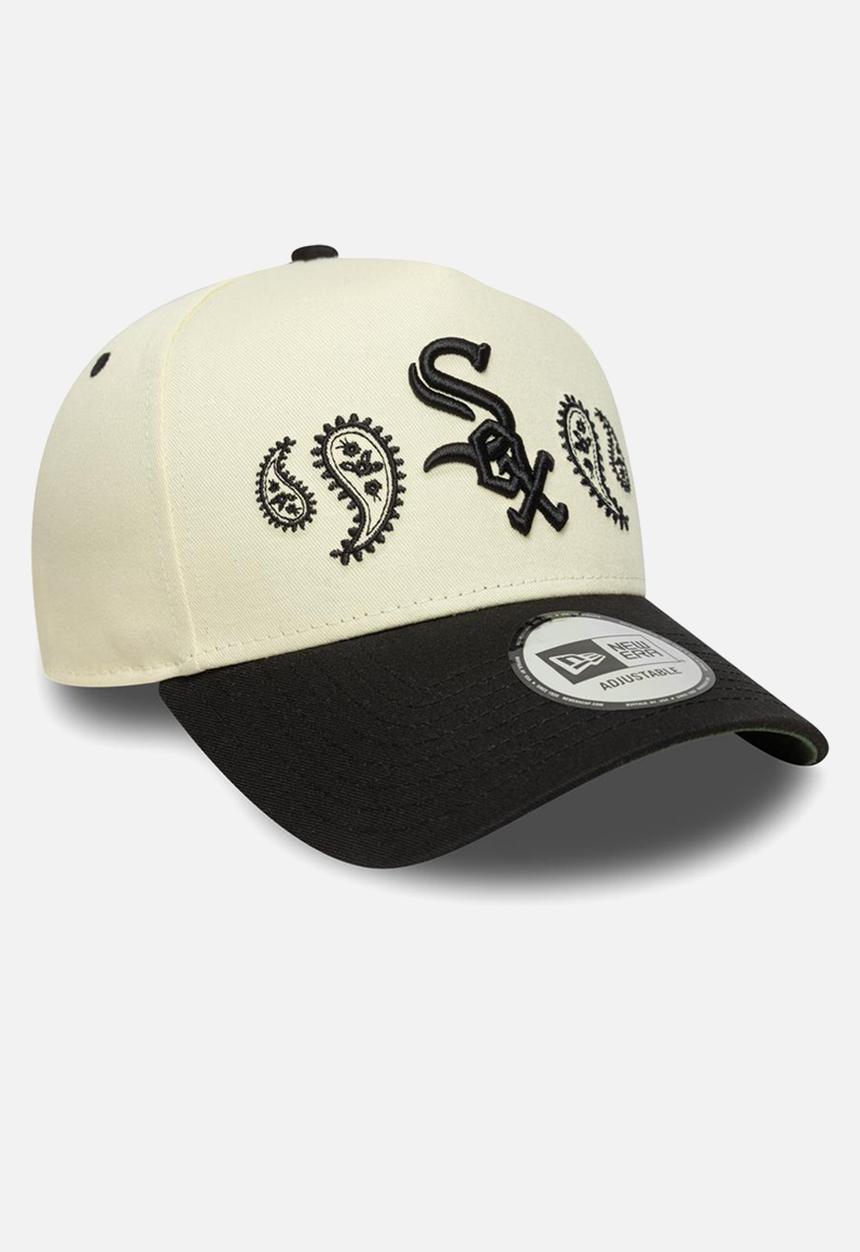 New Era - Paisley E-Frame Chicago White Sox Chwblk - Ecru/Black