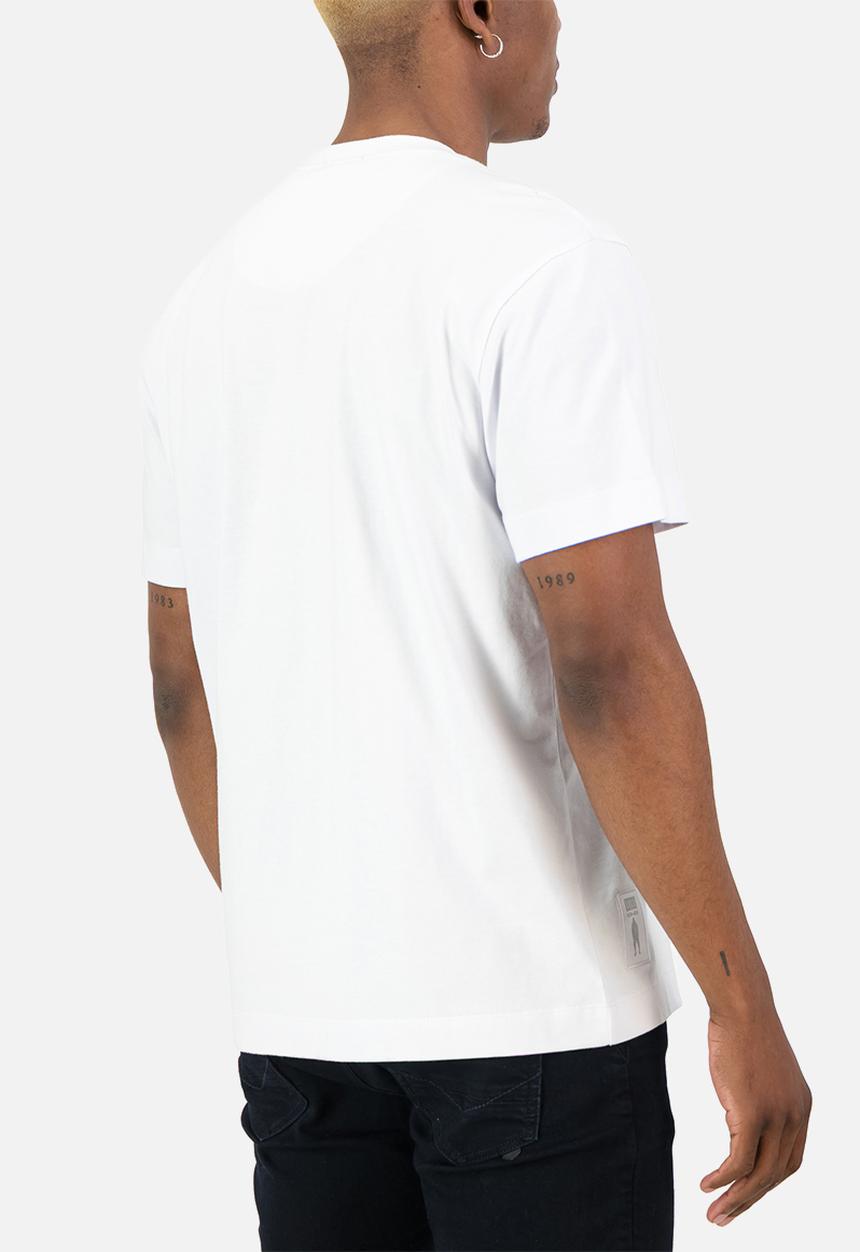 S.P.C.C - Recon Alloy Tee Relaxed Fit Signature Tee - Optical White