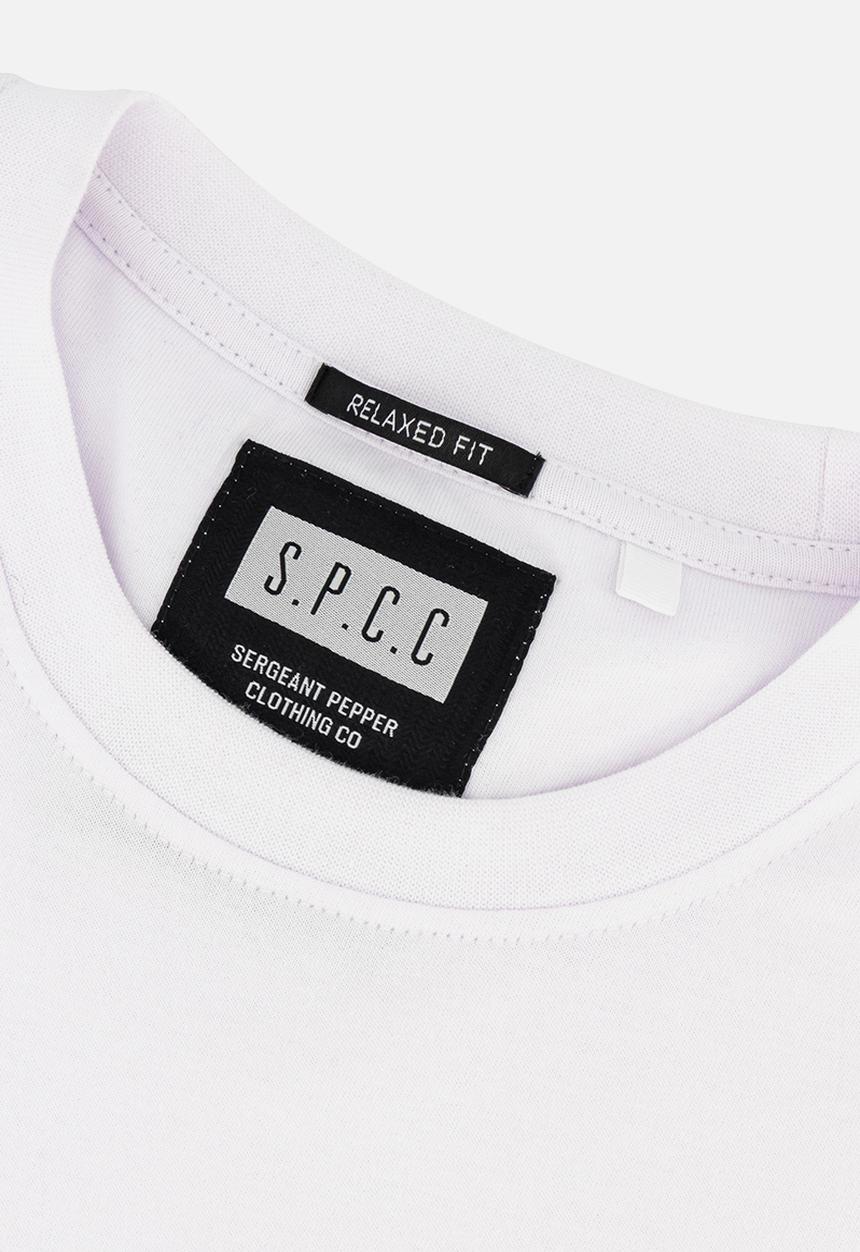 S.P.C.C - Recon Alloy Tee Relaxed Fit Signature Tee - Optical White