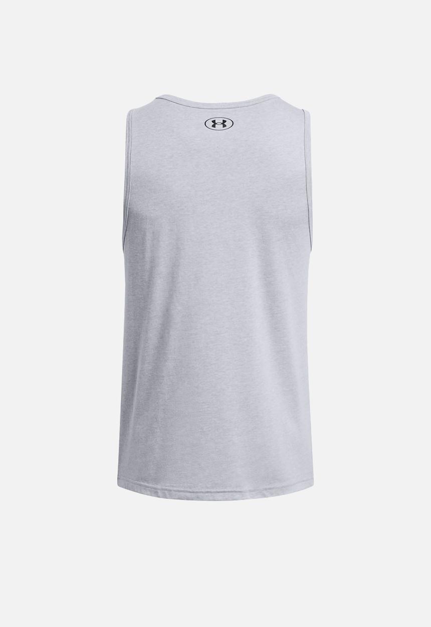 Under Armour - UA SPORTSTYLE LOGO TANK - Steel Light Heather & Black