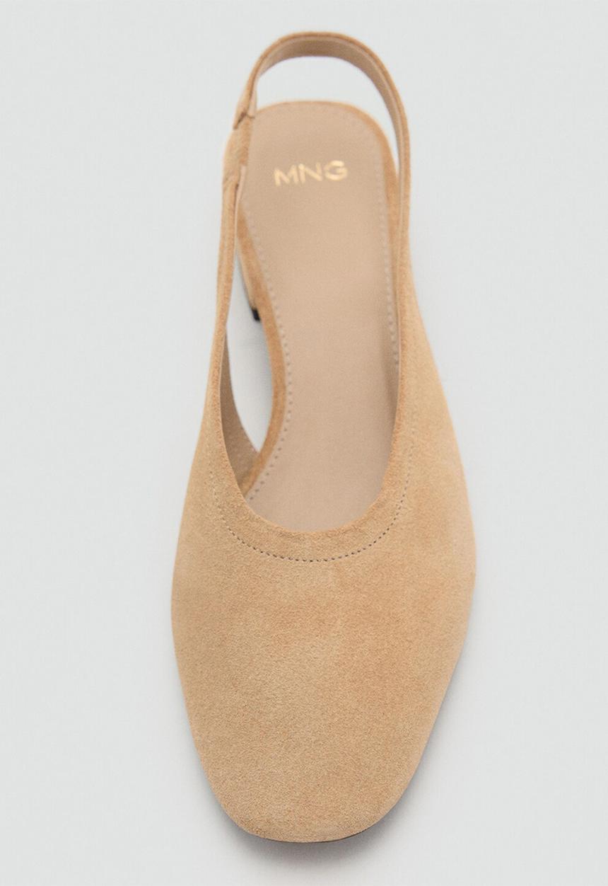 MANGO - Game1 suede heel - light/pastel brown