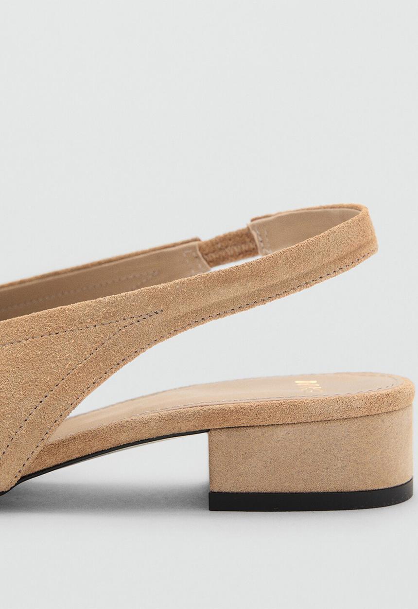MANGO - Game1 suede heel - light/pastel brown