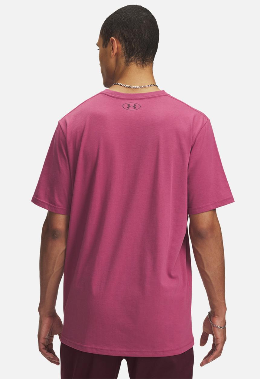 Under Armour - Ua m sportstyle lc short sleeve - fuchsia dusk & dark maroon