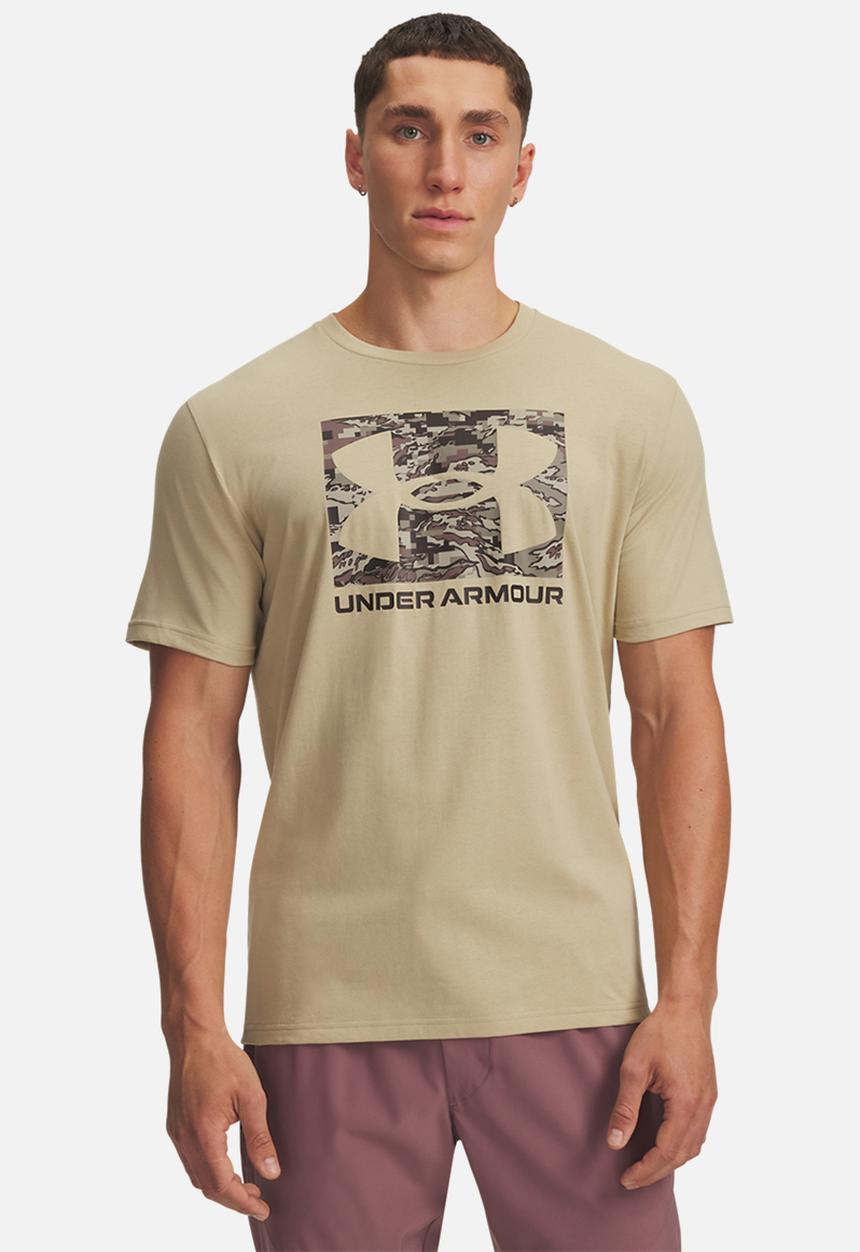 Under Armour - Ua abc camo boxed logo short sleeve - field khaki & timberwolf taupe