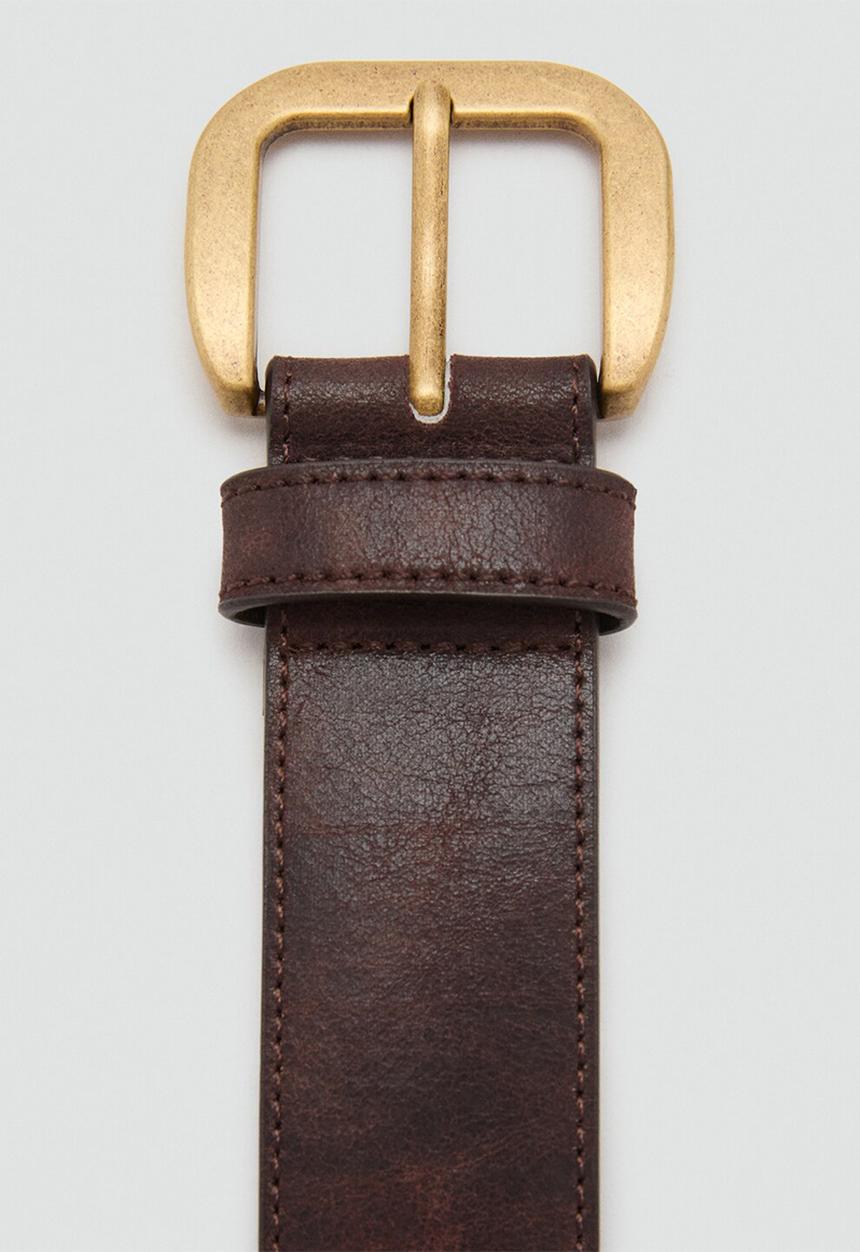 MANGO - Julian belt - dark brown