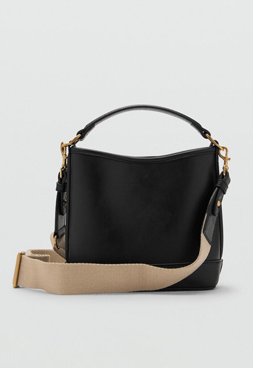 MANGO - Isoldo bucket bag - black
