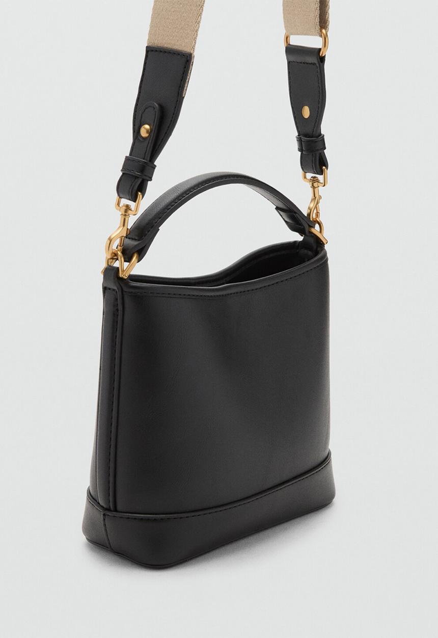 MANGO - Isoldo bucket bag - black