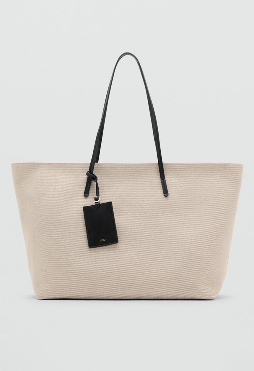 MANGO - Gante tote bag-natural
