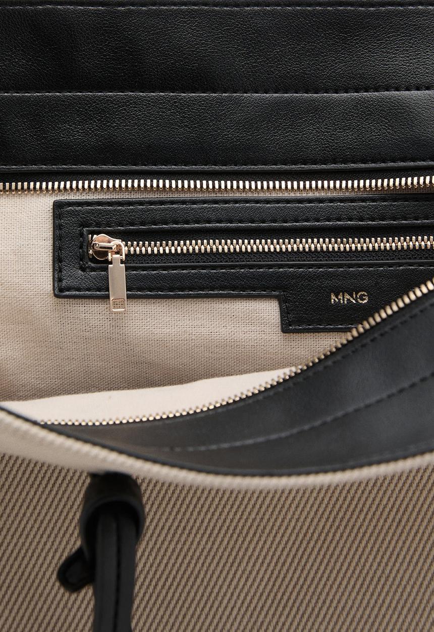 MANGO - Gante tote bag-natural