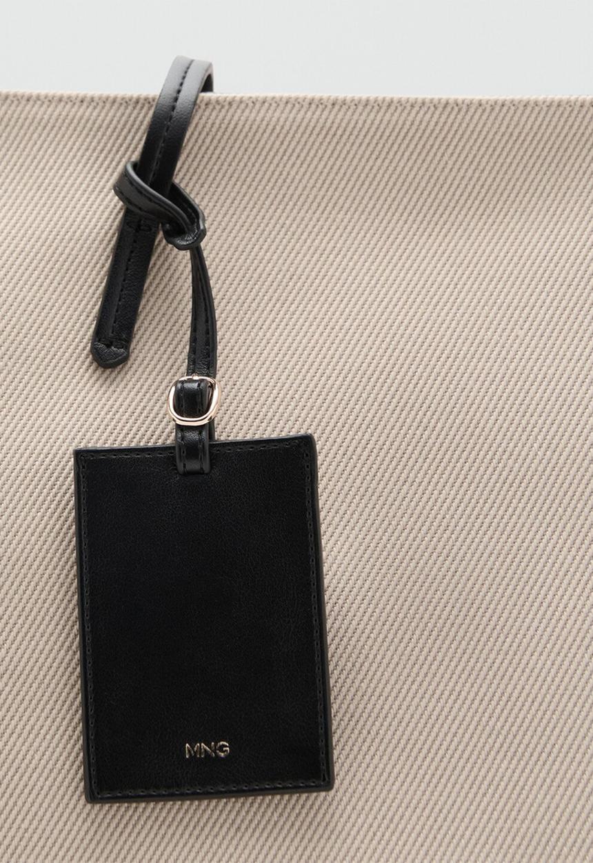 MANGO - Gante tote bag-natural