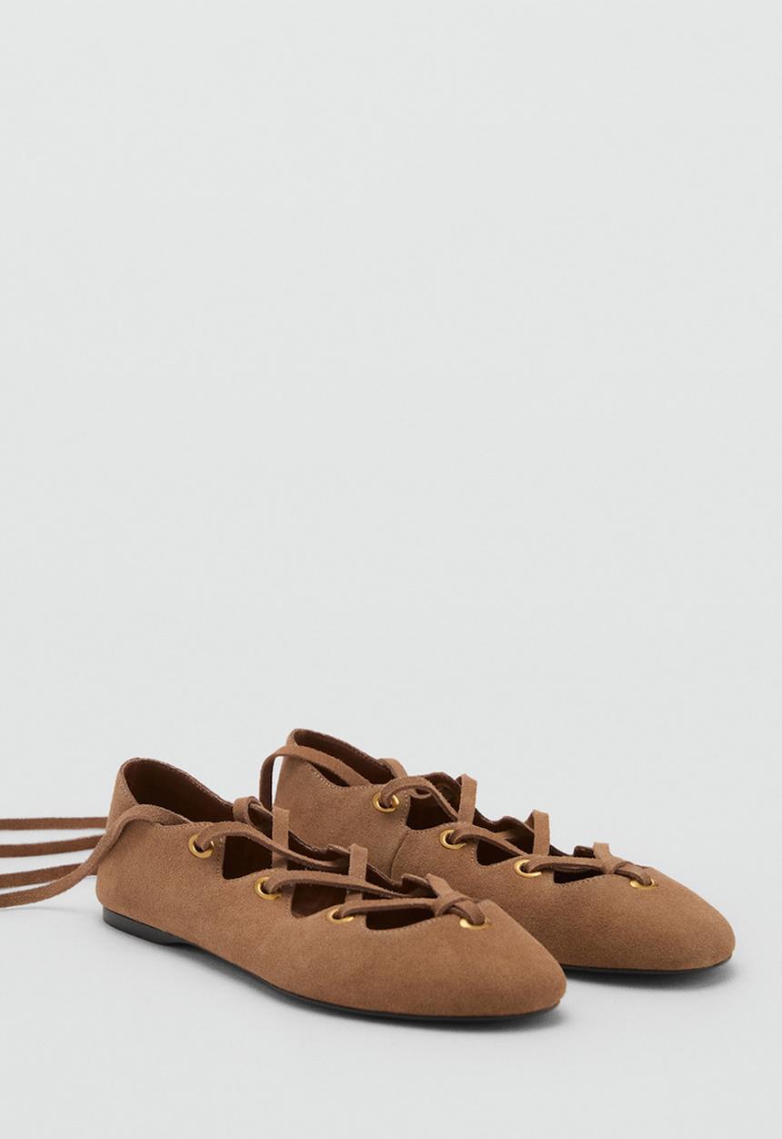 MANGO - Ohio leather pump - light/pastel brown
