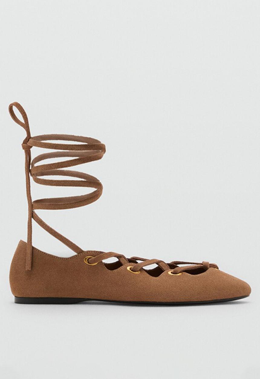 MANGO - Ohio leather pump - light/pastel brown