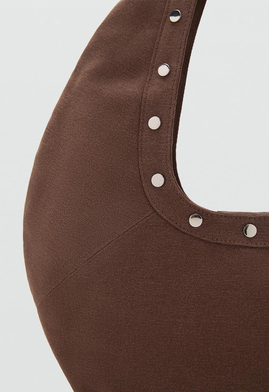 MANGO - Dru shoulder bag-dark brown