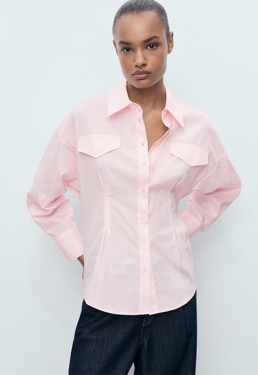 MANGO - Shirt Juls - Pink