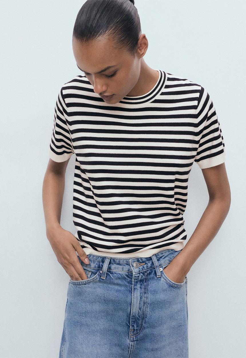 MANGO - Sweater Arca -  Navy