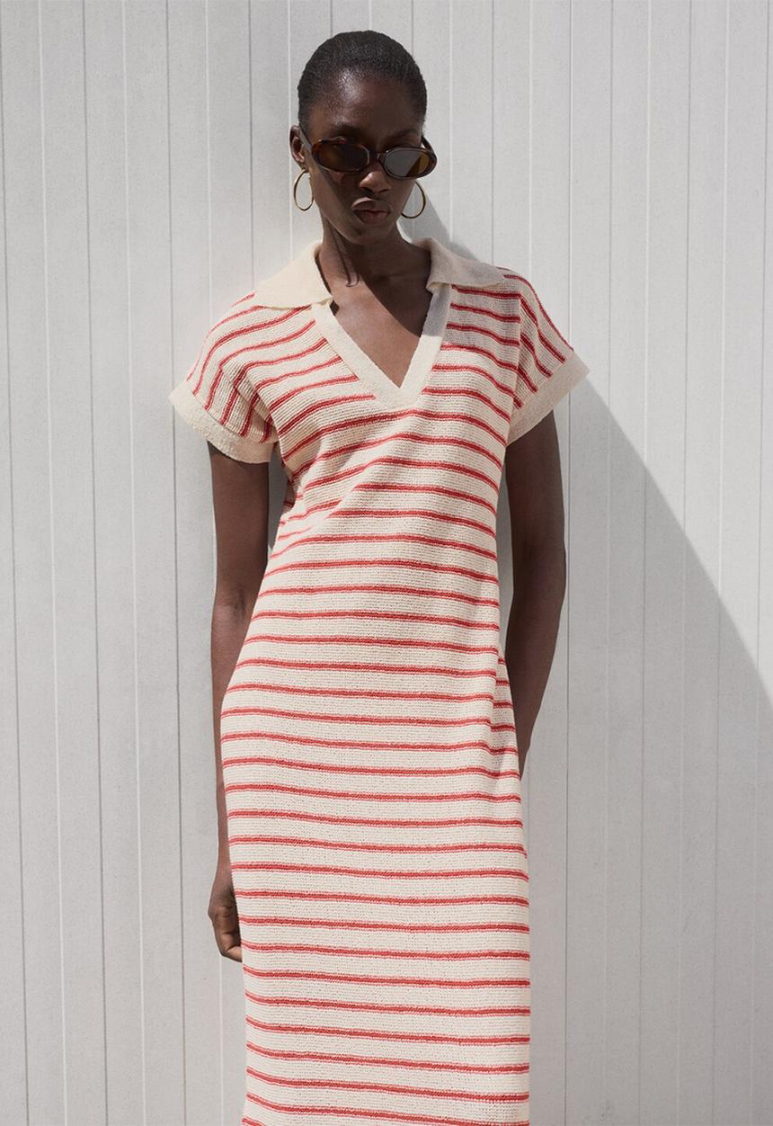 MANGO - Dress Tunis - Red