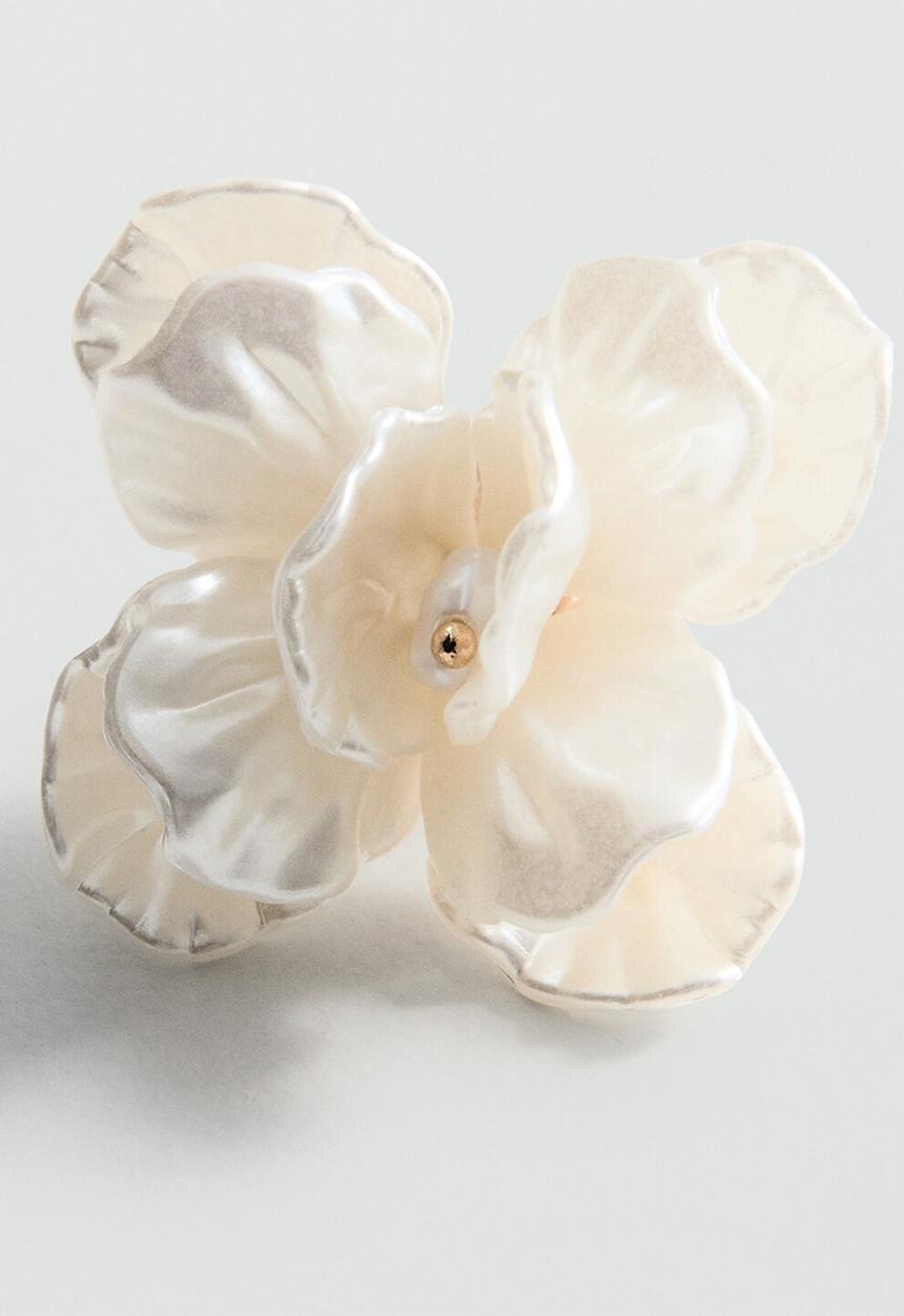 MANGO - Alex earrings - white