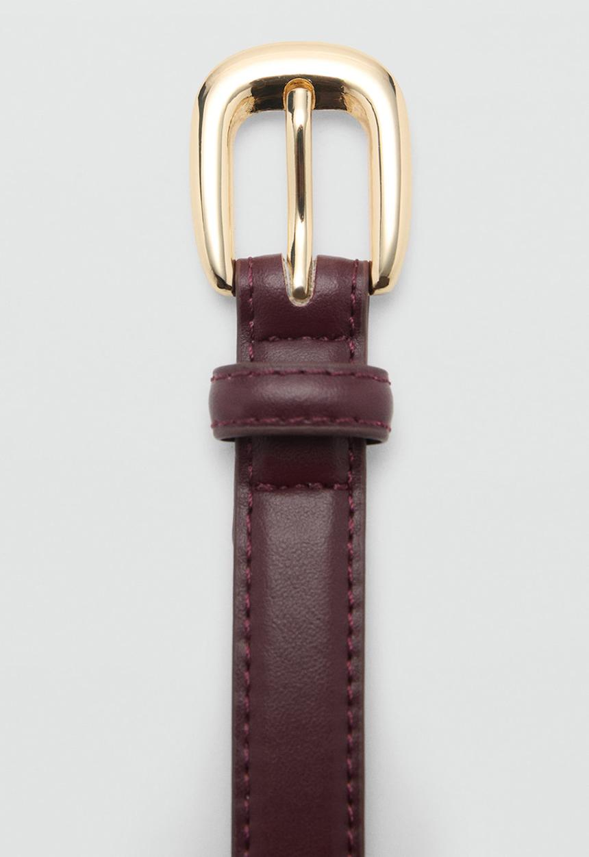 MANGO - Nico belt - dark red