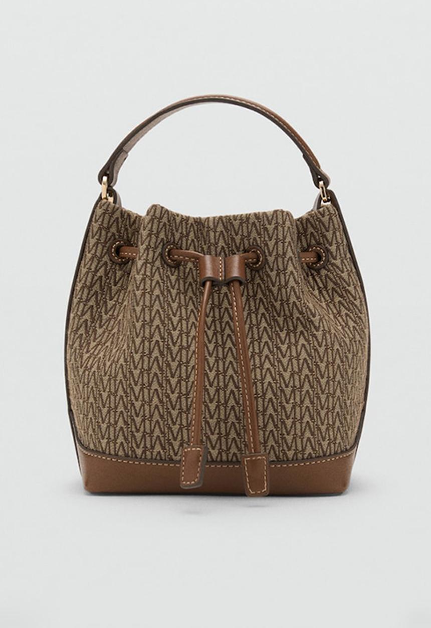 MANGO - Ramiro bucket bag - brown